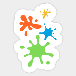 Color Splatter Sticker